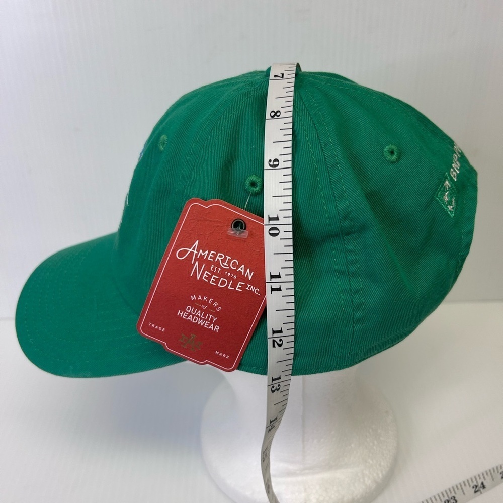 🎾”American Needle” NWT BNP Tennis Tournament Green Fabric Embroidered Cap - Picture 8 of 14
